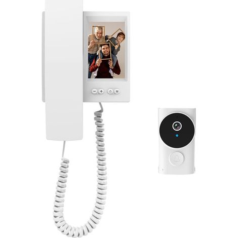 Sonnette sans fil avec caméra 1080P – Visiophone étanche IP44 – Interphone vidéo audio bidirectionnel – Vision nocturne – Installation rapide (1/5)
