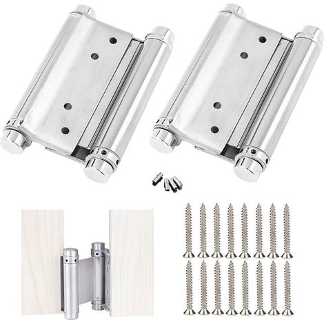 Stainless Steel Door Hinges for Saloon Cafe Bar Double Doors (3 Inch) (1/5)