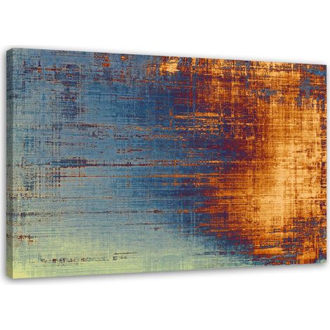 Cadre déco Abstrait Cuivre Métal 100x70 (1/5)