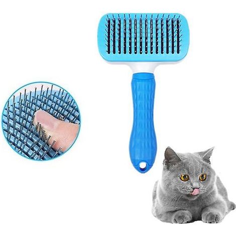 Brosse à lécher autonettoyante avec velcro pour animaux de compagnie, démêlante et facile à utiliser pour chats et chiens.-AquaForge (1/3)