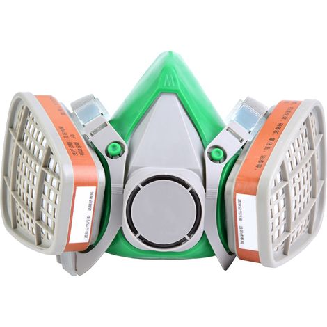 Nouveau masque respiratoire multifonction chimique anti-gaz avec filtre anti-poussière de sécurité (1/5)