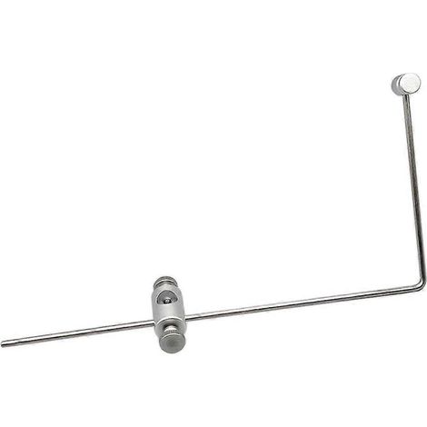 Tragbarer Fliegenbindestock mit 360°-Drehung und mehrfacher Verstellmöglichkeit – Silber (1/5)