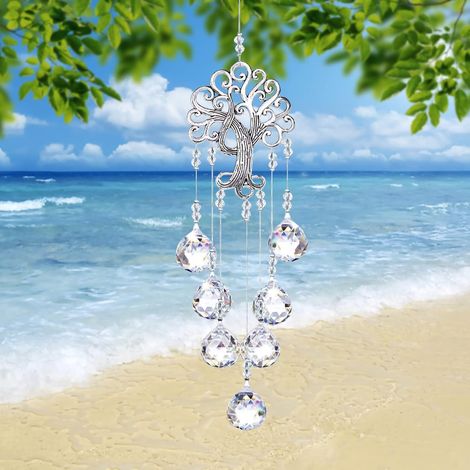 Prismes en Verre Cristal - Décoration Suspendue - Décoration Arc-en-Ciel en Cristal - Cristaux à Suspendre - Cristaux - Décoration pour Chambre, Lampe de Jardin