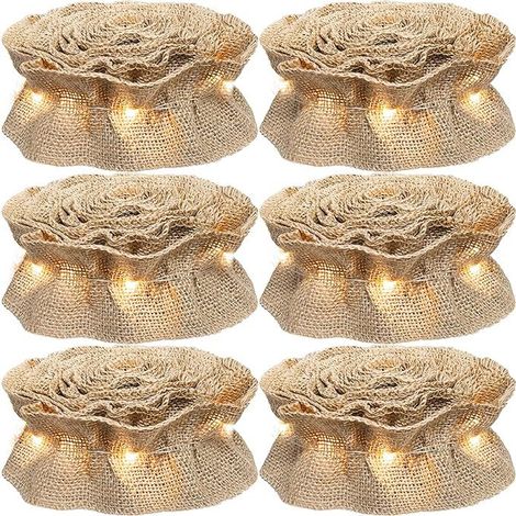 Guirlande de ruban d'arbre de Noël Ornement de Noël à carreaux de buffle, 9 pieds et barre lumineuse 3 m X 6 rouleaux Guirlande de ruban d'arbre à carreaux de buffle, décoration de Noël (1/4)