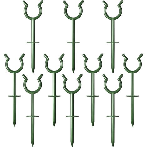 Générique Guides pour Tuyau d'Arrosage de Jardin, Soutien Support Tuyau Arroseur Protection Pelouse Parterre, 10 Pièces Support Fixation Irrigation pour Jardin Arrière Cour Bordures Pavée (1/5)