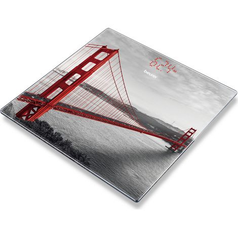 Badezimmerwaage beurer gs-215 san francisco/bis zu 180kg (1/3)
