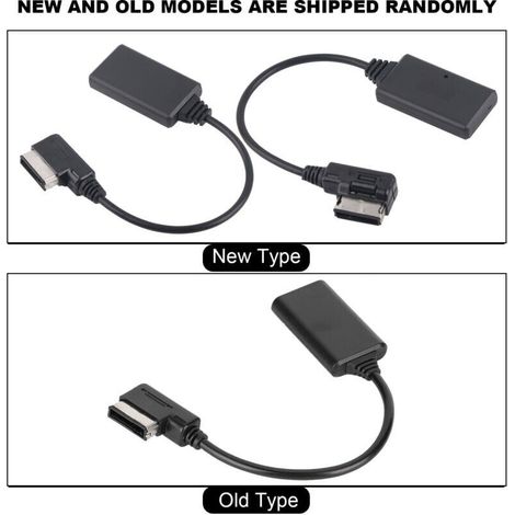 Adaptateur auxiliaire Bluetooth5,0 Adaptateur d'interface de Musique Câble o Bluetooth pour Adapté pour AMI MMI MDI A1/A3/A4/A5/A6/A7/A8/Q3/Q5/Q7RS4/RS5/RS6/RS7/RS7-VSIAISV (1/3)