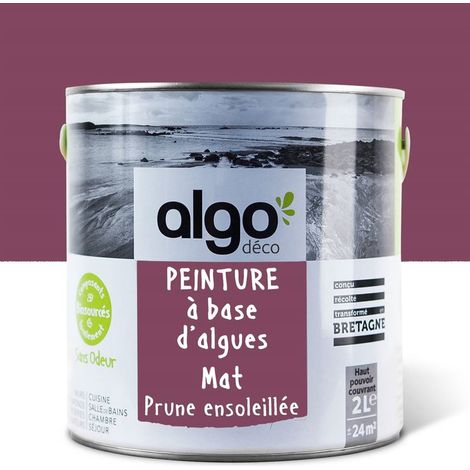 Peinture écologique Algo - Mat - Mauve Prune Ensoleillée - 2L (1/5)