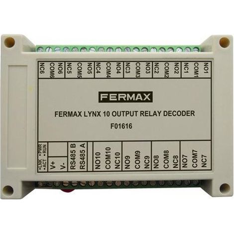 Decoder de relés Fermax meet 10 salidas para control de ascensores y dispositivos