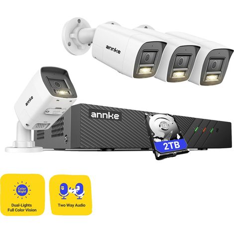 Sicherheitssystem, 3K Auflösung, Nachtsichtfähigkeit, 2TB (1/2)