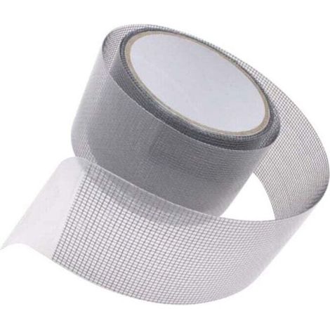 Reparaturklebeband für Moskitonetze und -gitter, transparenter Klebstoff, 5 cm Maschenweite