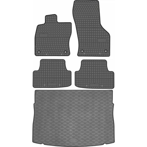 Ensemble de tapis de sol en caoutchouc pour VW Golf VII Hatchback (2012-2019) + tapis de coffre (1/5)