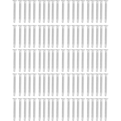 Lot 100 vis à bois tête fraisée inox 304, vis autoforeuse cruciformes remplacement nominal 38mm M4.2-18 (1/5)