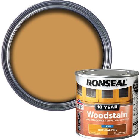 Ronseal 38666 10 Year Woodstain Natural Pine 250ml RSL10WSNP250