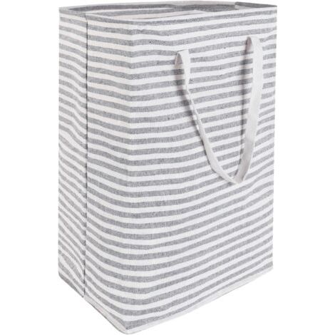 Panier à Linge, 75L Panier a Linge Pliable avec Poignées, Grande Capacité Corbeille à linge Imperméable portable, Sac Linge Sale Voyage, pour Chambre, Salle de Bain, Buanderie (1/5)