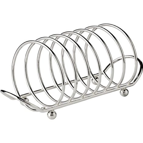 1 Support à toast en argent noble, longueur 22 cm, design élégant, pour petit-déjeuner (1/5)