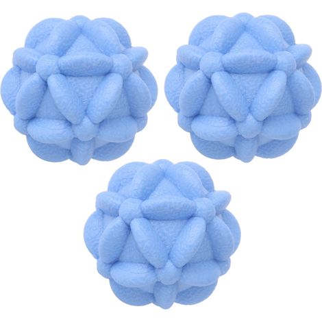Balle de massage souple et élastique pour les fascias, balle de massage en forme de pétale, balle de relaxation musculaire, balle de massage pour les jambes pour le fitness et le yoga, bleue. (1/5)