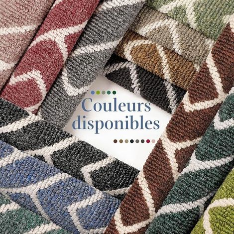 Biscpro Paillasson Intérieur Tapis 60x90cm Entrée Intérieur Extérieur Imperméable Antidérapant Absorbant Tapis Entrée Lavable Cuisine Salle de Bain Bleu (1/4)