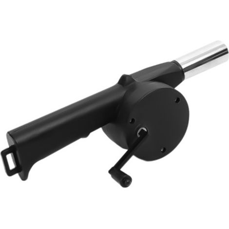 Tragbarer, handbetriebener Gebläse für Grills, Camping-Feueranzünder mit Kurbel, handbetriebener Ventilator für die Holzkohleverbrennung, Anzündwerkzeug für Grills und den Hausgebrauch.
