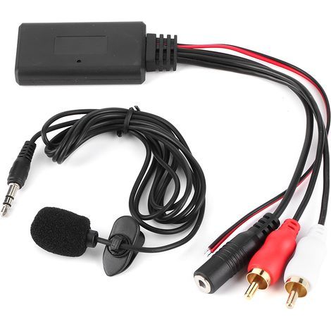 Adaptateur de cble Bluetooth AUX Module 2 RCA avec microphone mains libres pour Alpine pour Pioneer pour Sony (1/3)