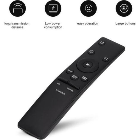 Télécommande de Remplacement Compatible avec Barre de Son Samsung pour Samsung Soundbar AH59-02759A AH59-02758A HW-M360 HW-M370 H (1/4)
