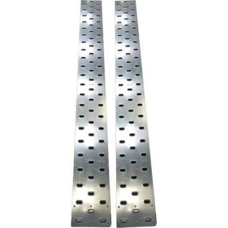 Maxter – Rampe de chargement galvanisée 198x25 cm – Charge max 500 kg – Pour remorque et fourgon – Protection longue durée (1/2)