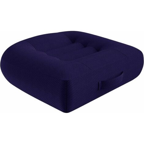 FENOPLASTICARehausseur de siège de voiture pour adulte - Coussin orthopédique - 40 x 40 cm - Ergonomique - Pour table à manger, chaises de fauteuil roulant/chaises de jardin/canapé - Bleu (1/4)