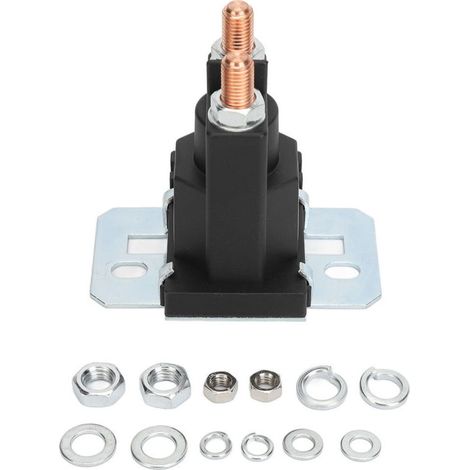 Solenoïde de démarreur 100A pour tondeuse à gazon, remplacement de solénoïde pour véhicules 12V (1/5)
