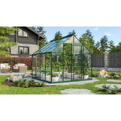 Vitavia Gewächshaus "Merkur 6700", smaragd grün, 6,7 m², 3 mm ESG (1/4)