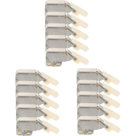 Gadpiparty Lot de 15 charnières en forme de trompe d'éléphant, acier (1/5)