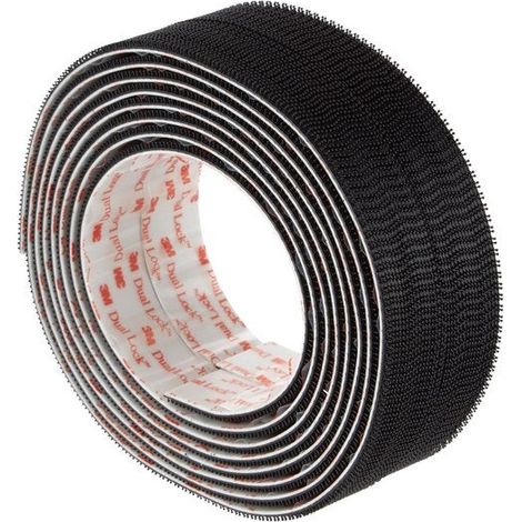 2 rollos de cinta adhesiva de velcro para interiores Scotch negra, 300,0 x 25,0 mm SCOTCH (1/4)