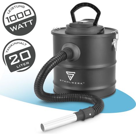 STAHLWERK Aschesauger 20L 1000W Kaminsauger und Ofensauger