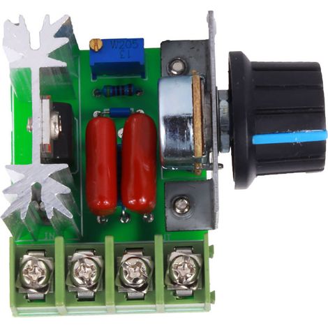 Régulateur de Vitesse Moteur AC 2000W 25A, Contrôleur de Tension Variable 50-220V pour Moteurs (1/5)