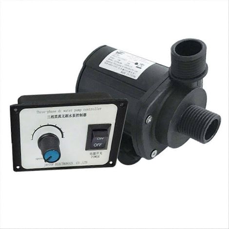 Pompe de surpression silencieuse 24 V CC sans balais, submersible, triphasée avec régulation de vitesse, pour usage terrestre. (1/5)