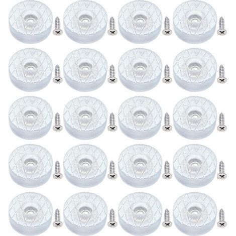 Patins de protection sol en silicone antidérapants 30 mm – Lot de 20, silencieux et universels pour pieds de canapé ou chaise (1/5)