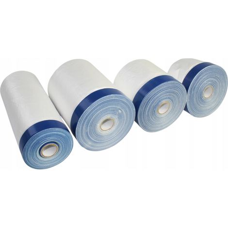 Film plastifié Speedy Mask 33 m, 55 cm, anti-repli avec ruban adhésif extérieur, protection UV14