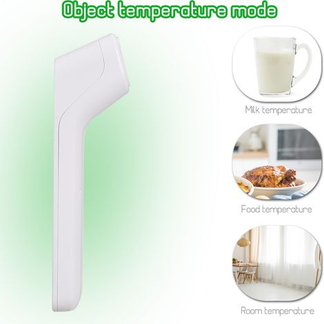 Thermomètre frontal sans contact Jauge de température d'objet infrarouge portable numérique Haute précision ℃ et ℉ commutable 3 couleurs rétroéclairées (1/5)