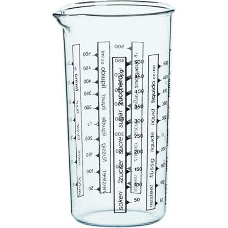 Caraffa graduata trasparente 0,5 l