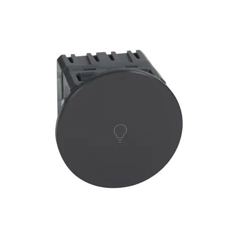Legrand – Interrupteur va-et-vient Céliane tactile 1000W – Enjoliveur graphite – Installation en saillie ou encastrée – Rétro éclairage LED (1/3)