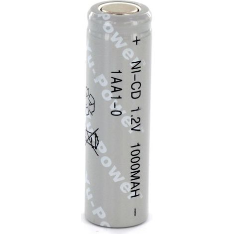 Elément Ni-Cd 1,2V 1000mAh AA Yuasa (1AA1-0)