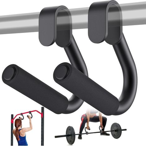 1 Paire Poignées De Traction, Prise Antidérapante, Accessoire Robuste, Pour Barre Et Élastique, Usage Gymnase Domicile (1/5)