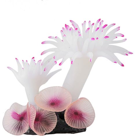 Combinaison de Coraux Artificiels pour Aquarium Décoration Sous-Marine en Silicone Pièce Ornamentale pour Aquariophilie-AUTRES (1/5)