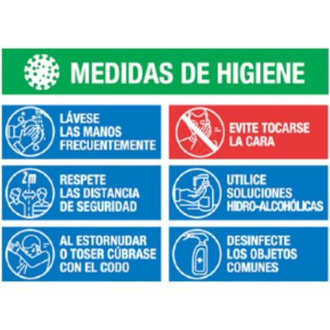 FPLUS cartel pvc "medidas de higiene" 70x50 , PRODUCTOS

CARTELES PVC 70 x50