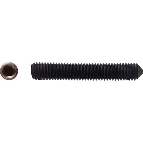 Vis sans tête à bout pointeau six pans creux (STHC) brut - 4 x 35 mm - BIVI