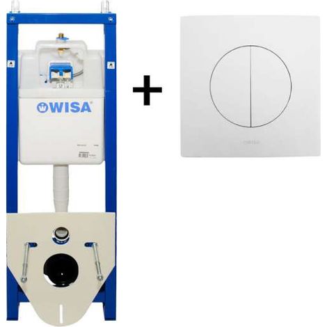 WISA EXCELLENT XS WC-Element 8050452701 + Drückerplatte WISA XS Argos DF weiß 8050414601 (1/4)