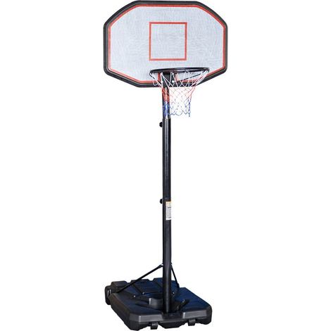 Canestro Basket a Piantana 3 Mt Tabellone Regolare Base Con Ruote Sport Esterno
