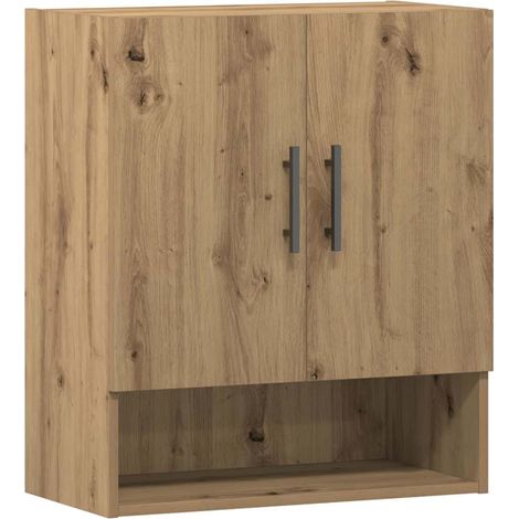 Armario de pared madera de ingeniería roble artesano 60x31x70cm vidaXL