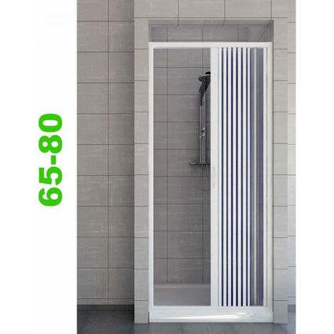 BOX DOCCIA A NICCHIA SOFFIETTO RIDUCIBILE MODELLO ONOFRIO LUX Misura: cm 80-100 (1/4)