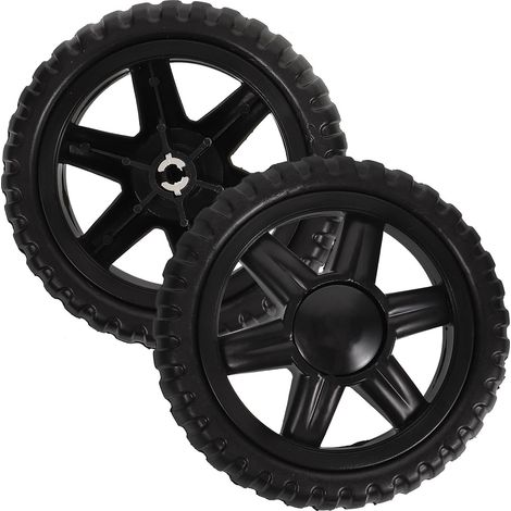 Roues en Plastique Robustes Accessoires pour Remplacement de Roue de Poussette ou pour Lot de 2 Design Stable et Facile à Stocker pour Chariot de Course (1/5)
