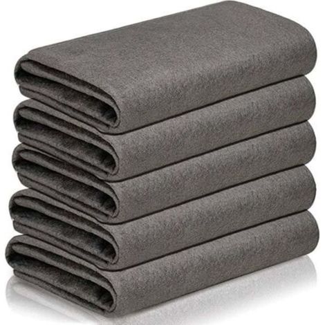 Chiffon de nettoyage magique épais, chiffon de nettoyage professionnel sans trace pour vitres, 5 chiffons de nettoyage de vitres réutilisables en microfibre (1/5)